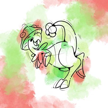 «Breloom acuarela»